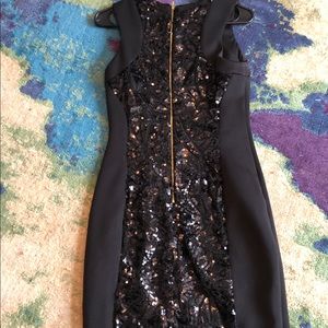 Black sequined Calvin Klein Dress